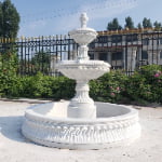 Natural White Marble Arch Fountain
