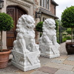 Chinese guardian lion foo dog sculpture