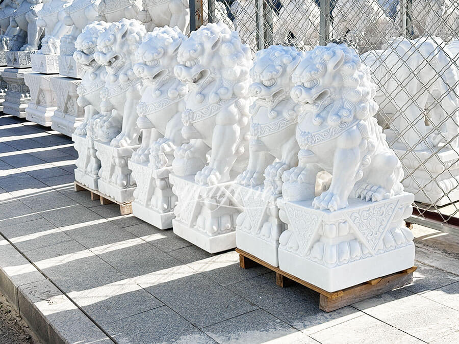 large chinese foo dog sculpture