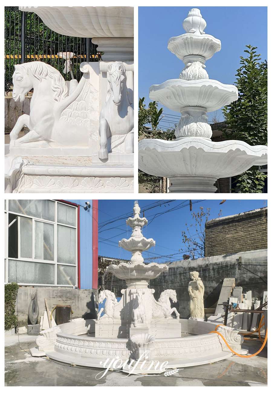 the details of marble fountain