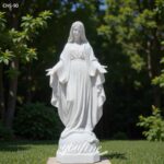 marble mary statue standing at outdoor
