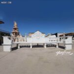 marble garden bench outdoor