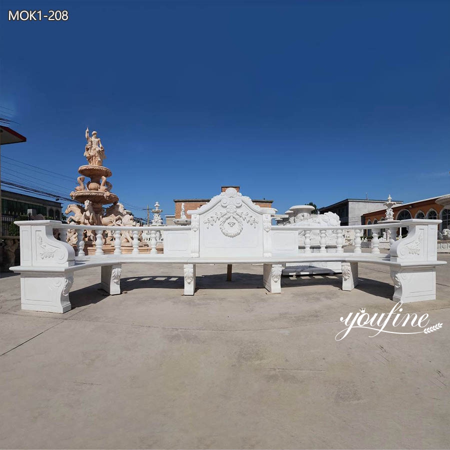 marble garden bench outdoor