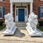 outdoor lion statue for home entrance