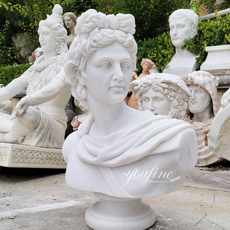 Apollo marble bust