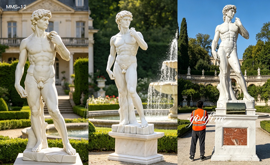 Multiple base options for life‑size marble David statue customization