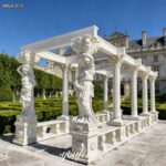 garden stone gazebo in factory