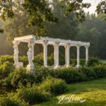 garden stone gazebo in American
