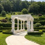 garden stone gazebo for home