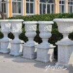 Large marble plant pot in stock