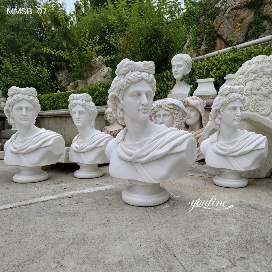 Factory stock marble Apollo bust