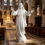 Marble Jesus statue for Catholic church