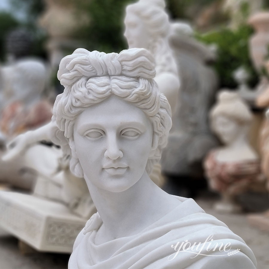 Apollo bust statue