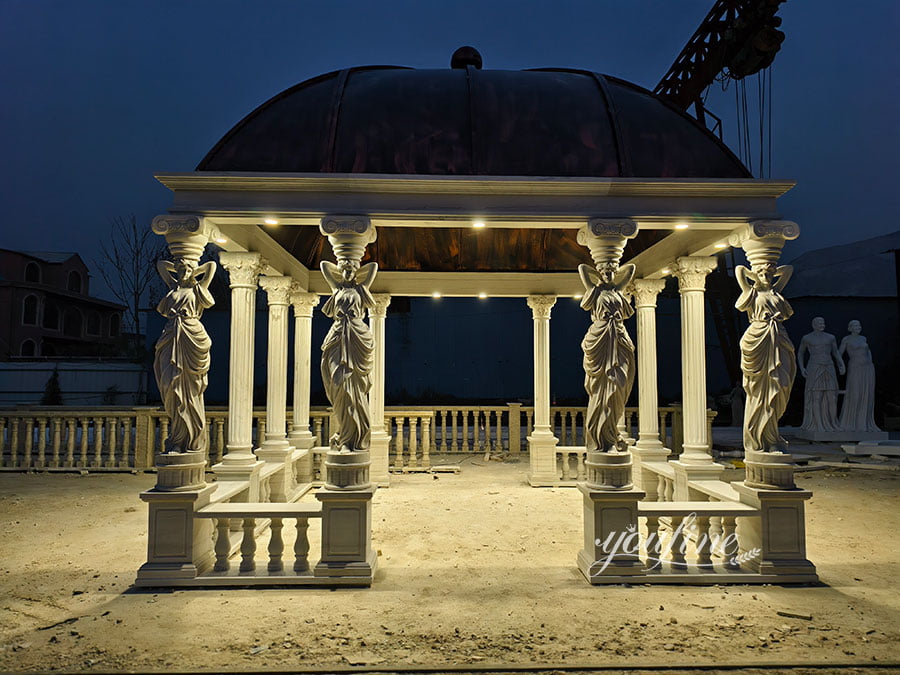 natural marble gazebo