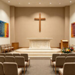 natural marble catholic church altar