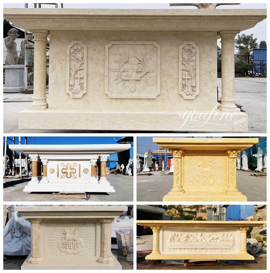 Customize different designs marble altar