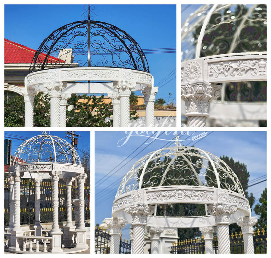 Custom different styles of marble gazebo