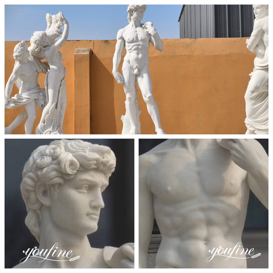 the details about marble david statue