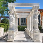 The front garden stone gazebo