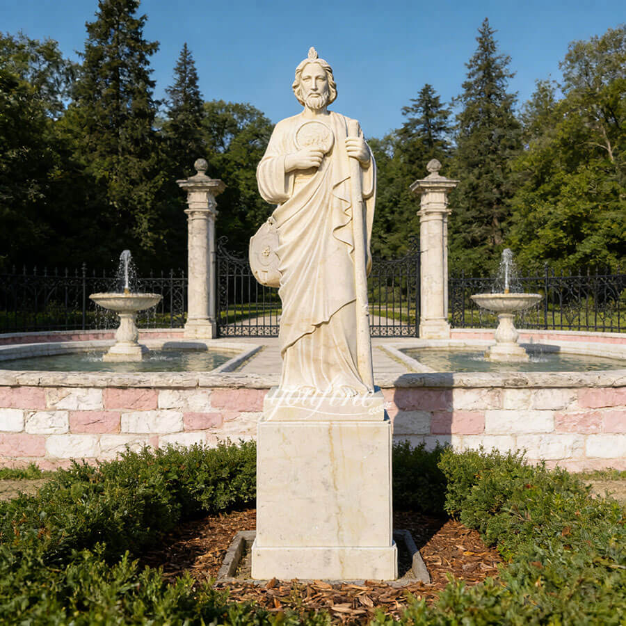 saint jude marble sculpture for garden