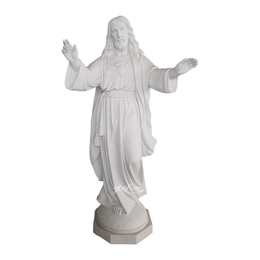 White marble Jesus sculpture