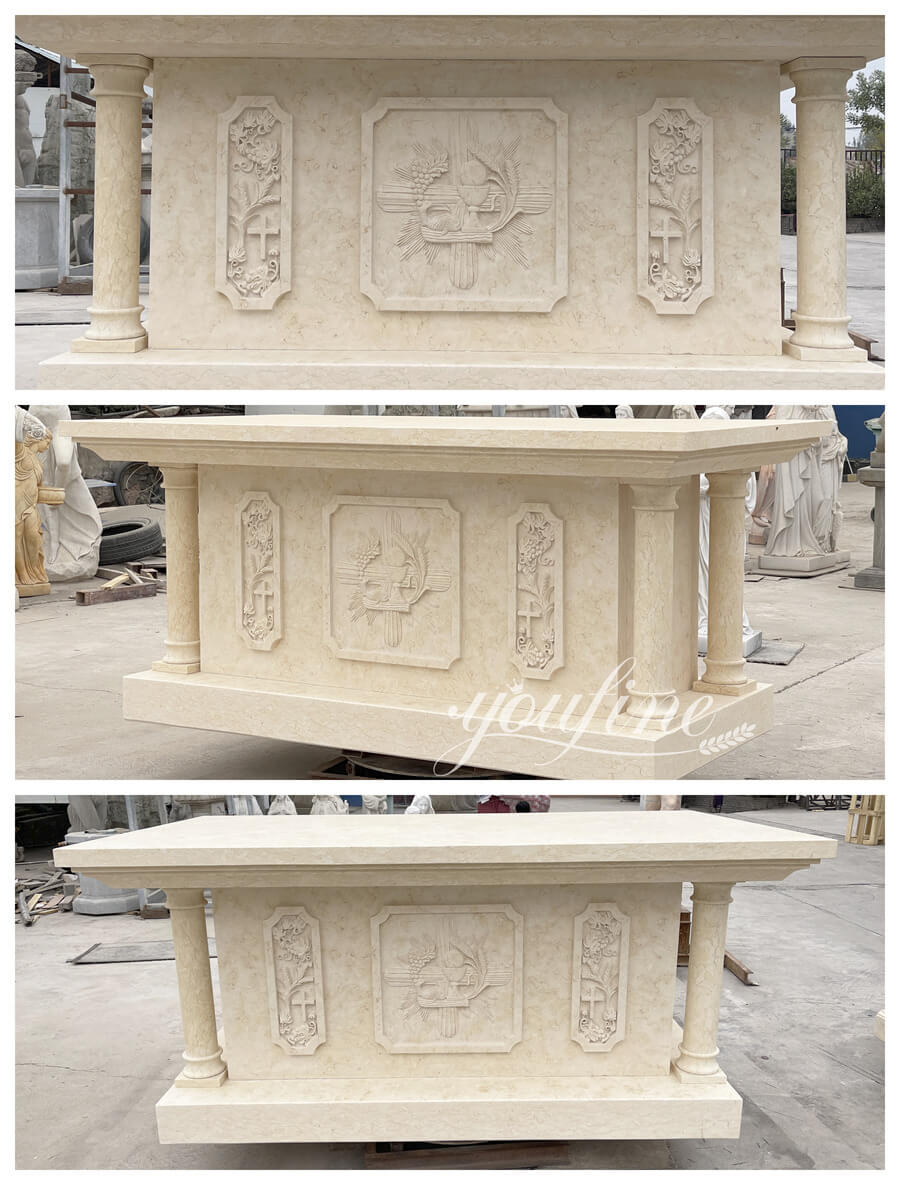 High-quality church marble altar