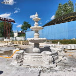 the marble fountain in the factory