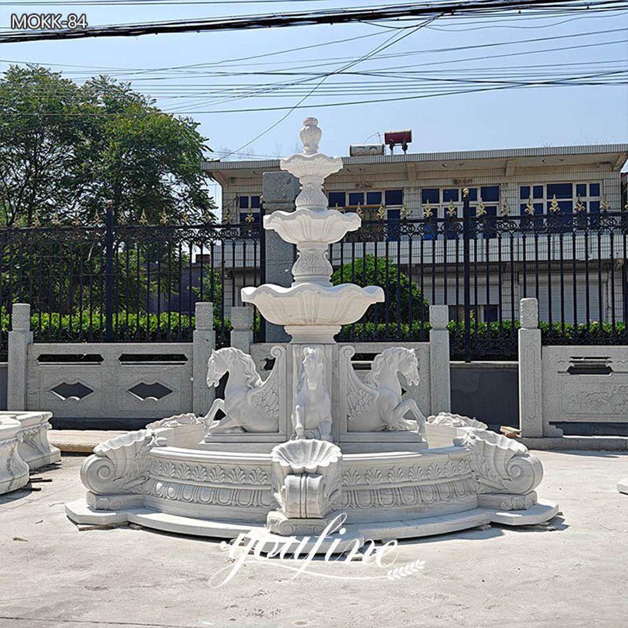the enterance of marble horse fountain