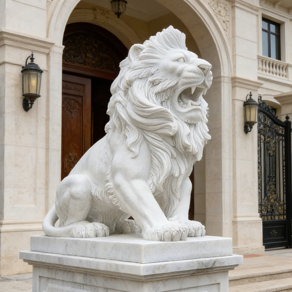  Marble  Lion Statue