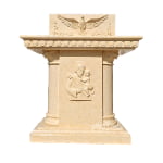 natural beige marble pulpit