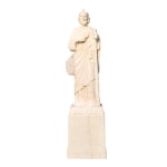 white marble st jude statue