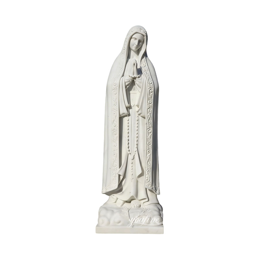 Outdoor Fatima marble statue