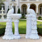 stone flower pot statue