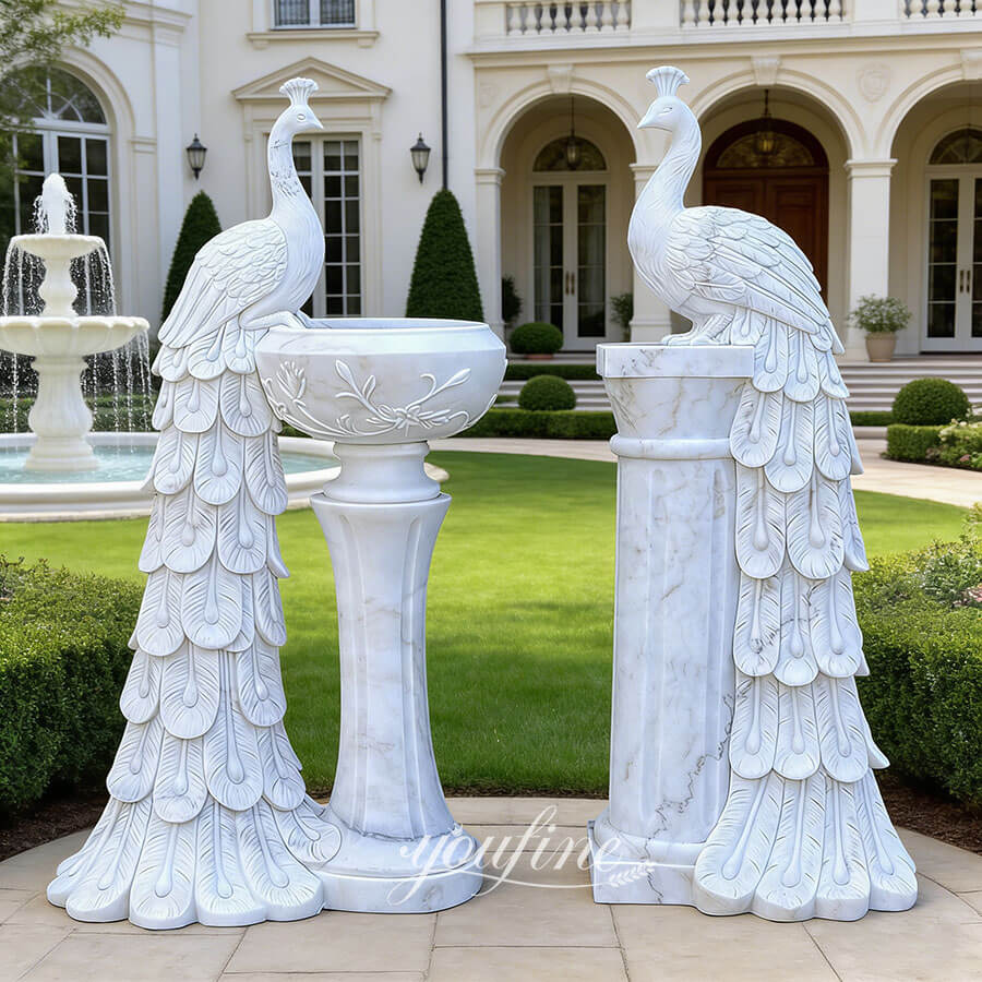 stone flower pot statue