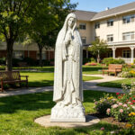 Fatima marble religious statue