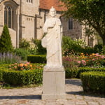 premium white marble religious statue