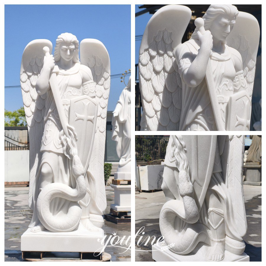 show the details of st michael statue