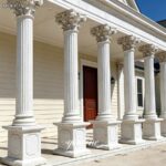 American white marble column