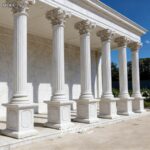 exquisite white marble column from YouFine