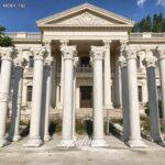 Europe white marble column