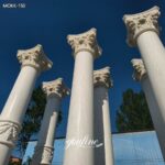 the white marble column in the factory