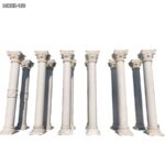 pure white marble column