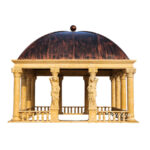 Antique Roman marble gazebo