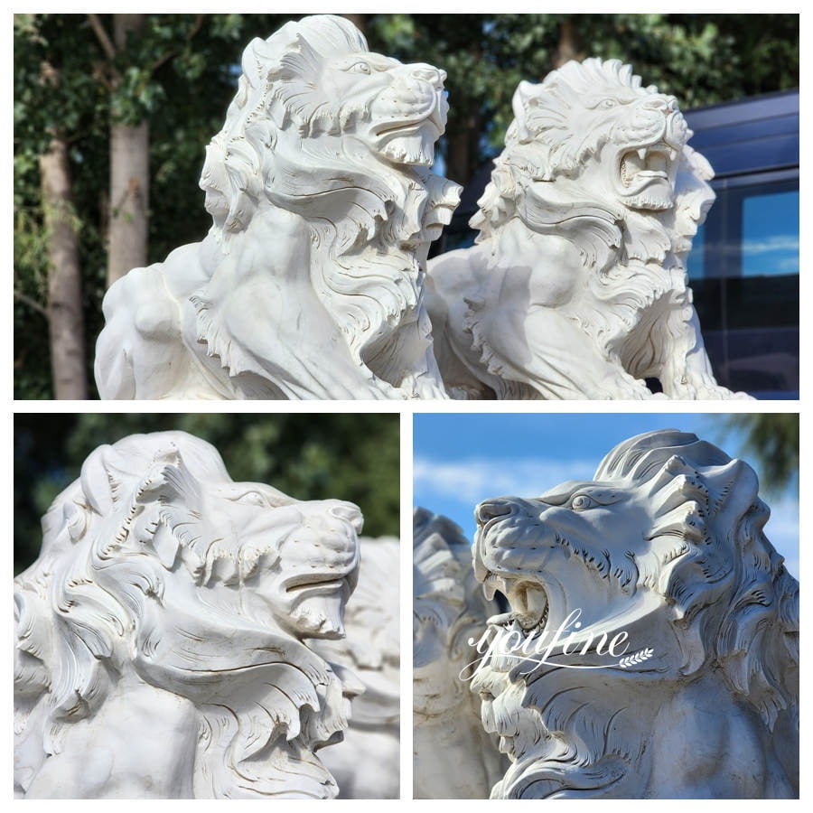 lion statue details