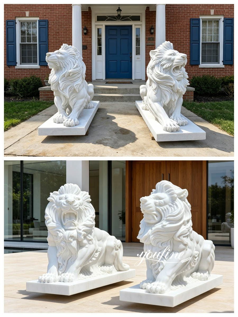 lion statue for different home entrance
