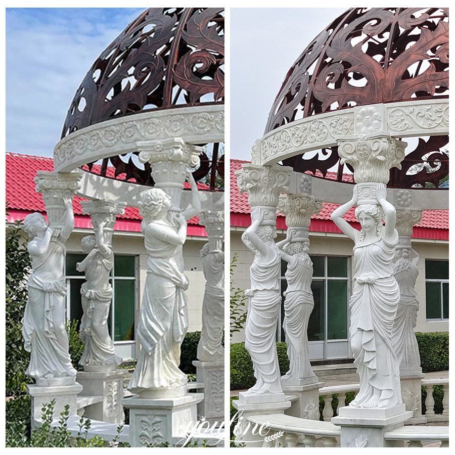 different gesture round garden gazebos 