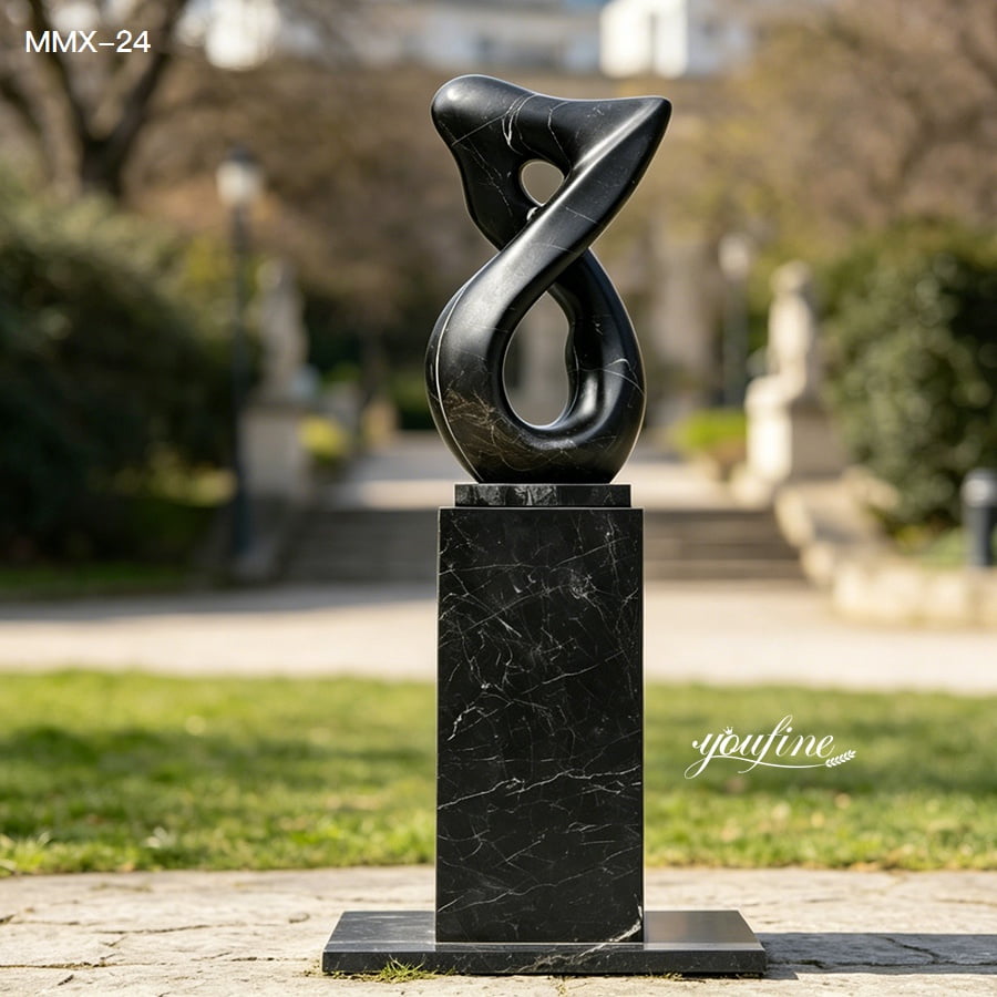 contemporary abstract sculpture features an organic