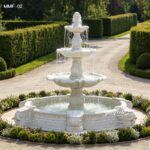Marble 3-tier fountain for garden decoration