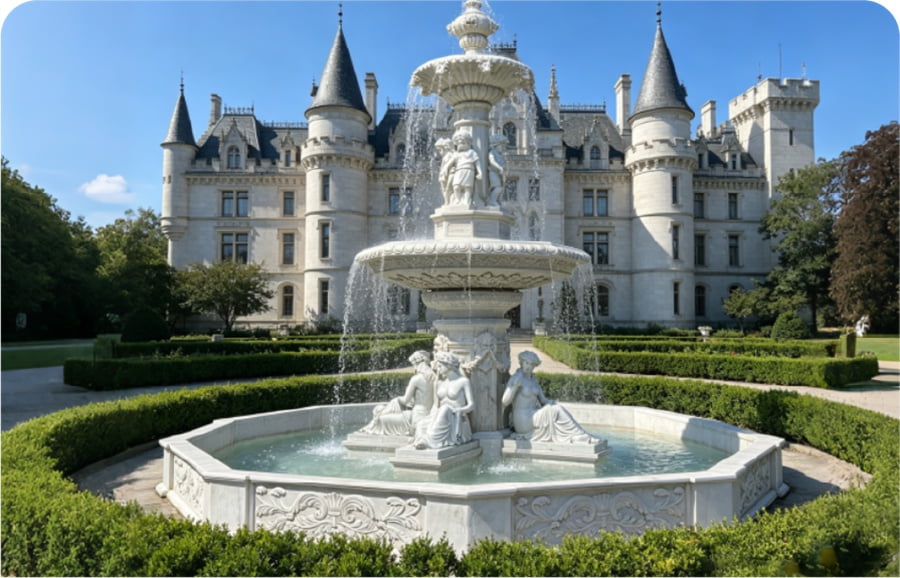 Castles & Palaces Marble Fountain
