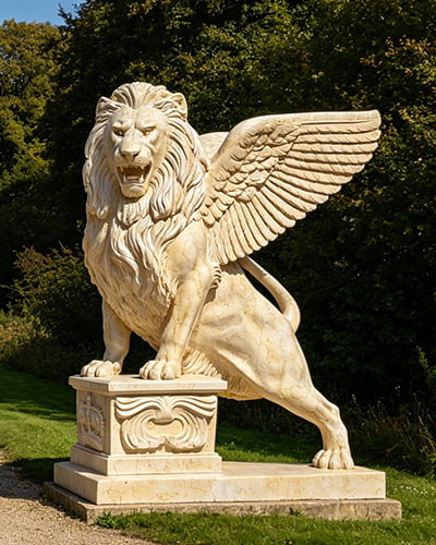 marble Winged Lion (Griffin) statue